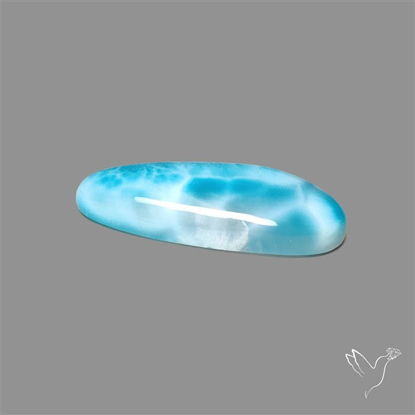 Larimar Top Grade Deep Blue Cabochon