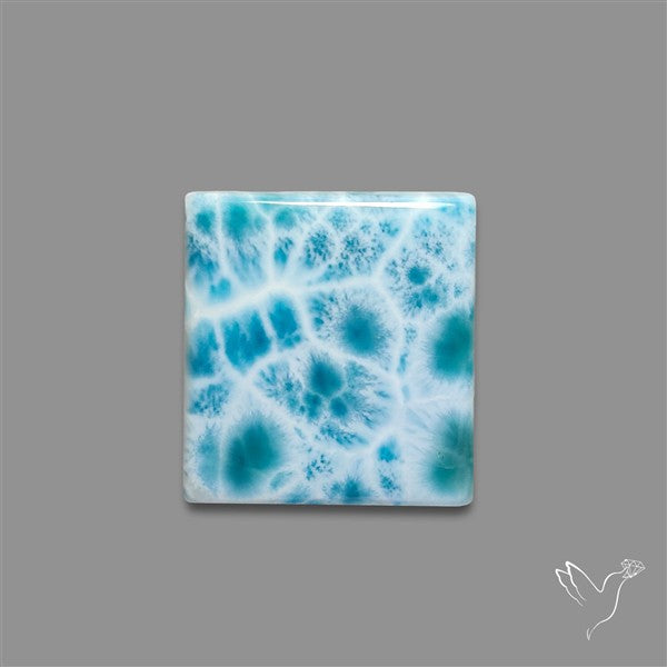Larimar Top Grade Deep Blue Cabochon