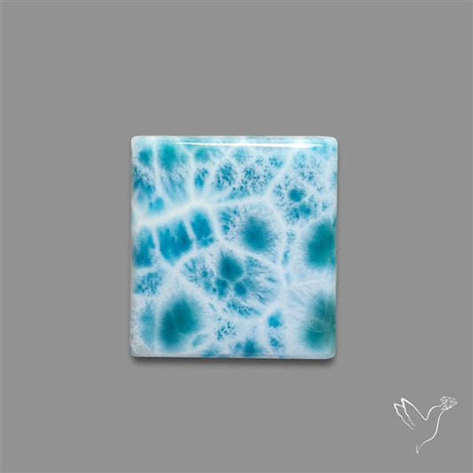 Larimar Top Grade Deep Blue Cabochon