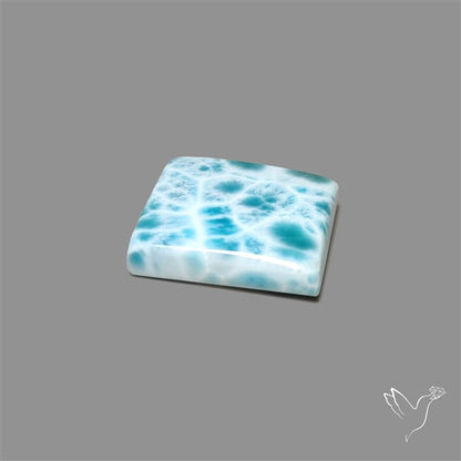 Larimar Top Grade Deep Blue Cabochon