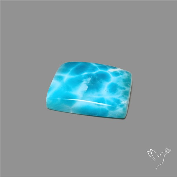 Larimar Top Grade Deep Blue Cabochon
