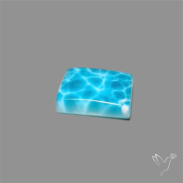 Larimar Top Grade Deep Blue Cabochon
