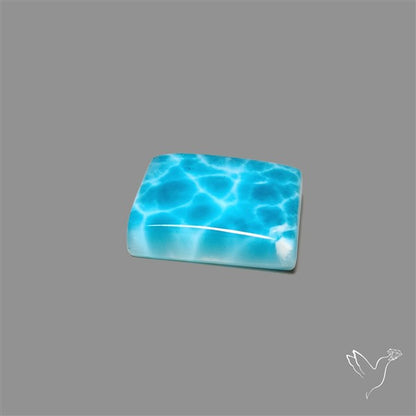 Larimar Top Grade Deep Blue Cabochon