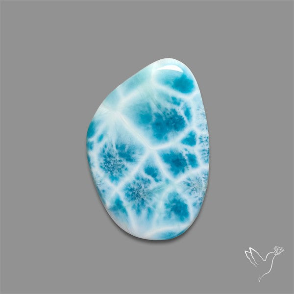 Larimar Top Grade Deep Blue Cabochon