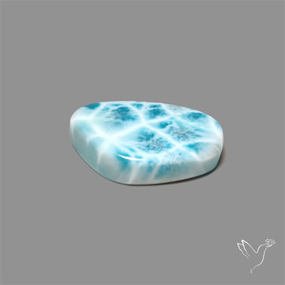 Larimar Top Grade Deep Blue Cabochon