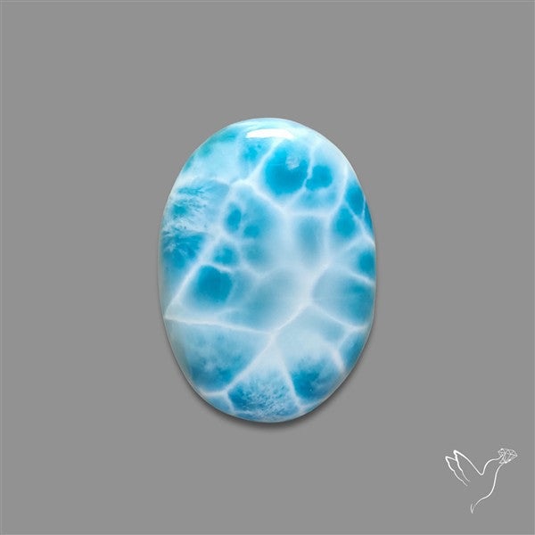 Larimar Top Grade Deep Blue Cabochon
