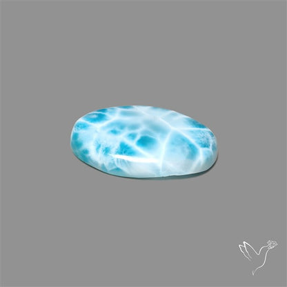 Larimar Top Grade Deep Blue Cabochon