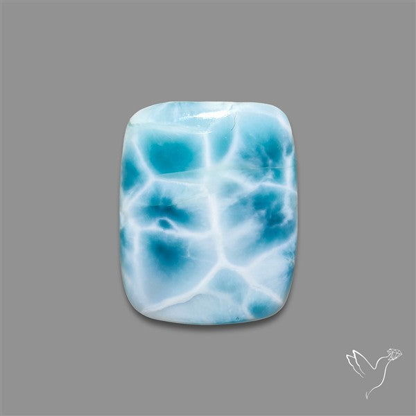 Larimar Top Grade Deep Blue Cabochon