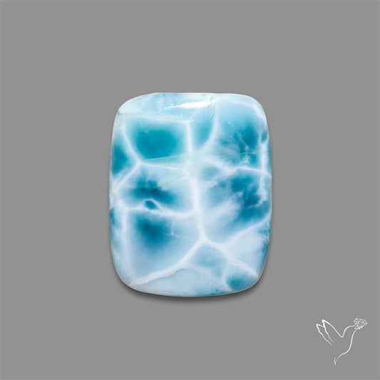 Larimar Top Grade Deep Blue Cabochon