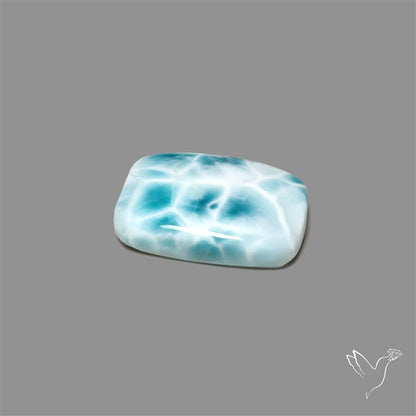 Larimar Top Grade Deep Blue Cabochon