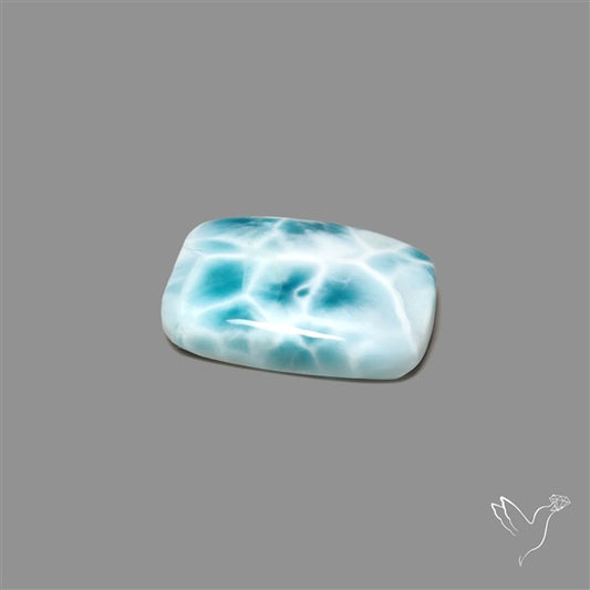 Larimar Top Grade Deep Blue Cabochon