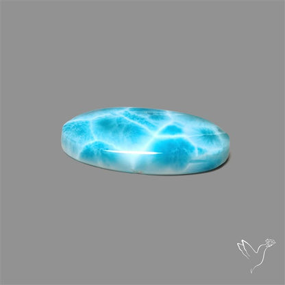 Larimar Top Grade Deep Blue Cabochon