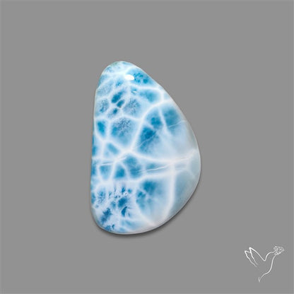 Larimar Top Grade Deep Blue Cabochon