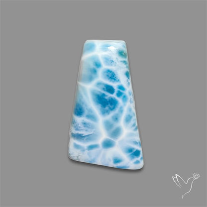 Larimar Top Grade Deep Blue Cabochon