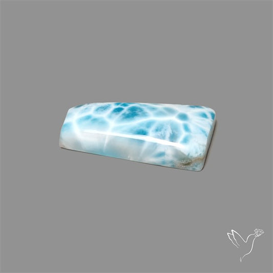 Larimar Top Grade Deep Blue Cabochon