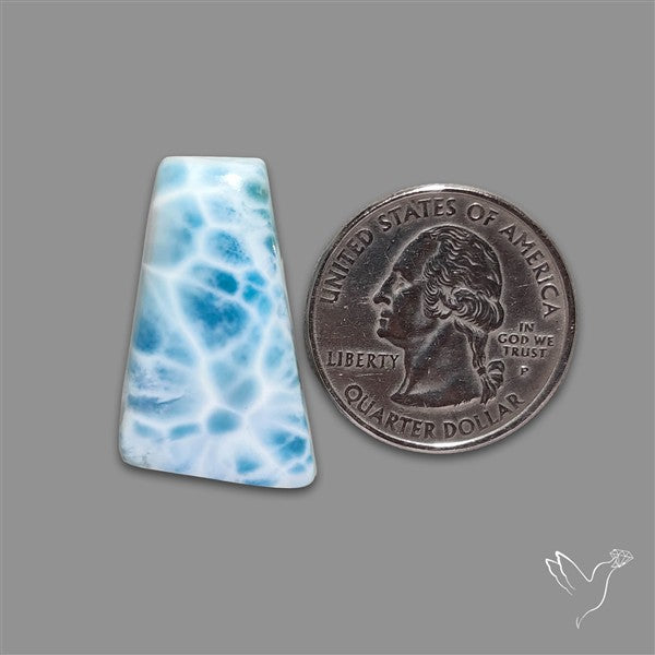 Larimar Top Grade Deep Blue Cabochon