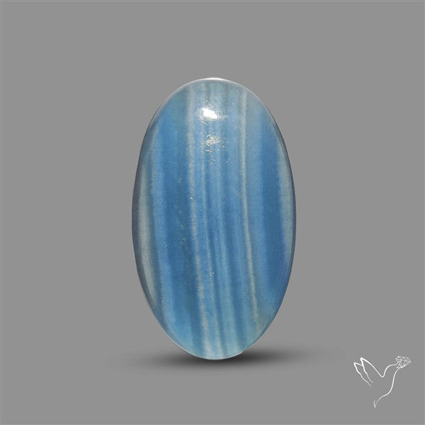 Caribbean Blue Calcite Cabochon aka Blue Onyx