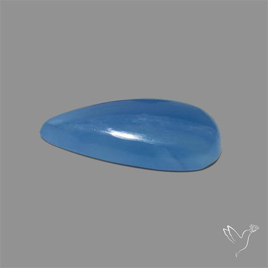 Caribbean Blue Calcite Cabochon aka Blue Onyx