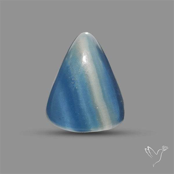 Caribbean Blue Calcite Cabochon aka Blue Onyx