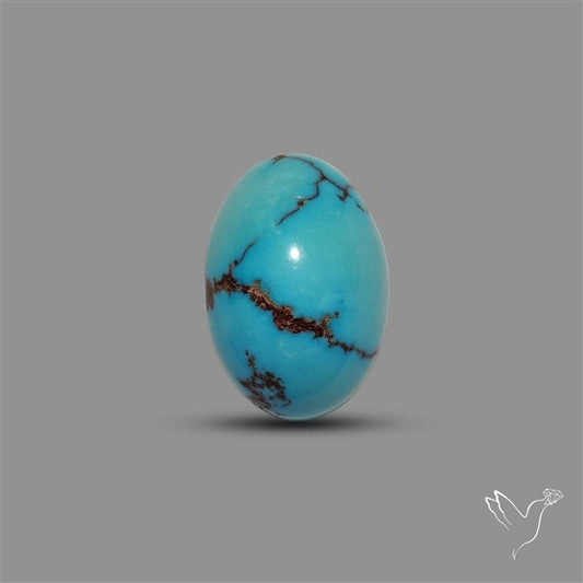 Rare Egyptian Turquoise Cabochon from Sinai Peninsula