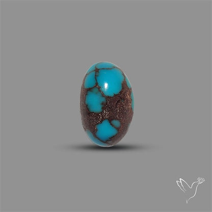 Rare Egyptian Turquoise Cabochon from Sinai Peninsula
