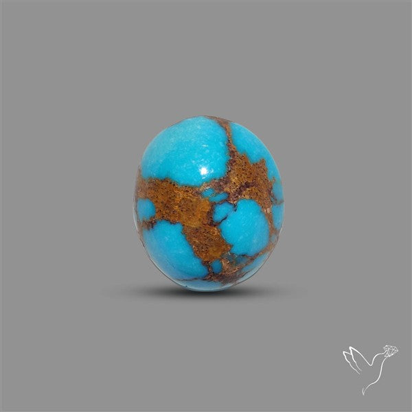 Rare Egyptian Turquoise Cabochon from Sinai Peninsula