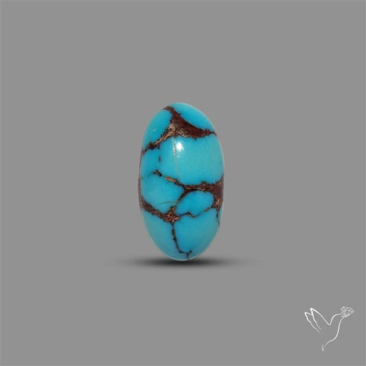 Rare Egyptian Turquoise Cabochon from Sinai Peninsula