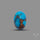 Rare Egyptian Turquoise Cabochon from Sinai Peninsula