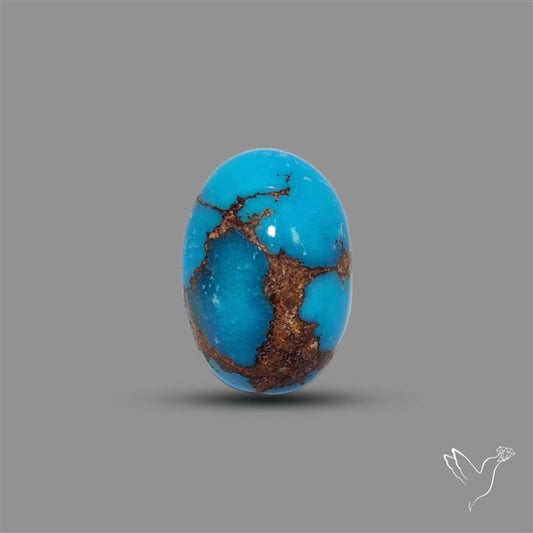 Rare Egyptian Turquoise Cabochon from Sinai Peninsula