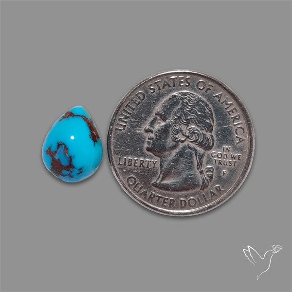 Rare Egyptian Turquoise Cabochon from Sinai Peninsula