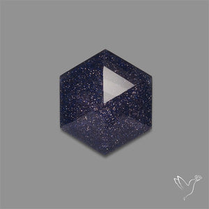 Step Cut Himalayan Quartz With Blue Goldstone Doublet