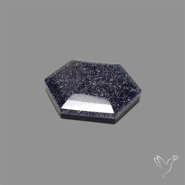 Step Cut Himalayan Quartz With Blue Goldstone Doublet