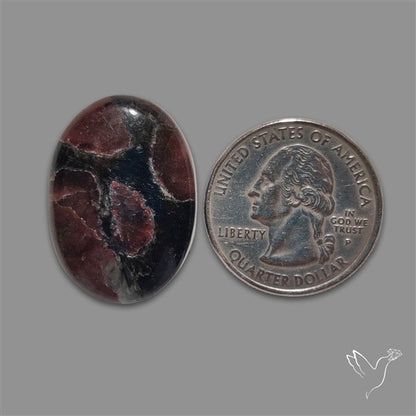 Ruby in Arfvedsonite Cabochon