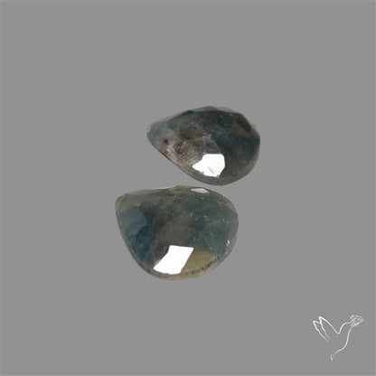 Rose Cut Sapphire Pair