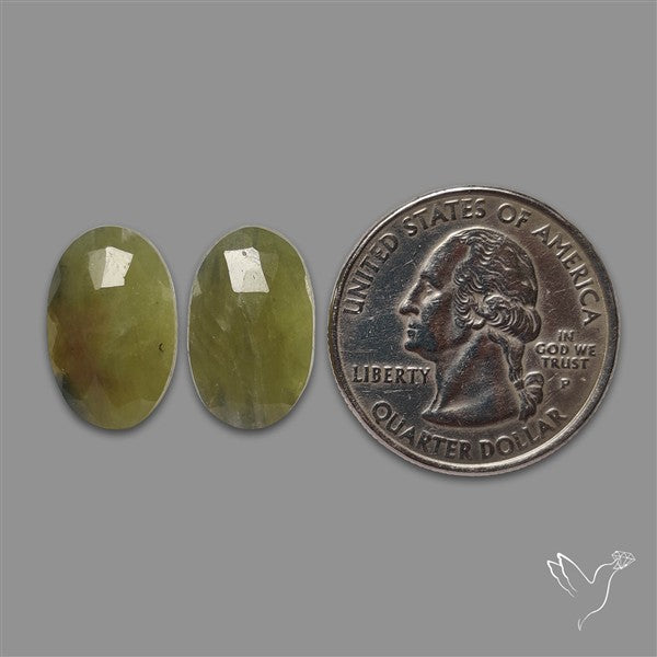 Rose Cut Sapphire Pair