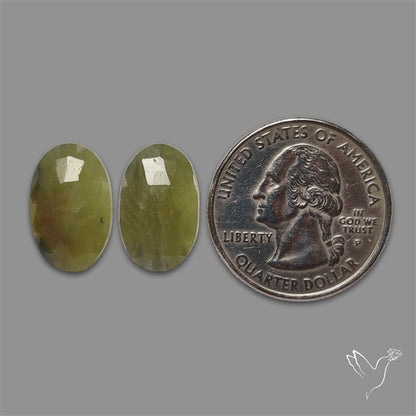 Rose Cut Sapphire Pair
