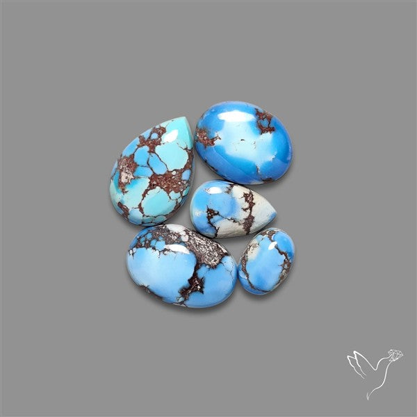 Golden Hill Turquoise Cabochons Lot