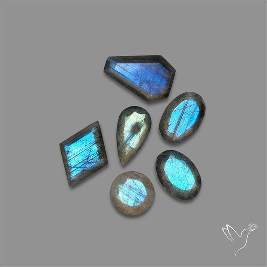 Step Cut Labradorite Lot