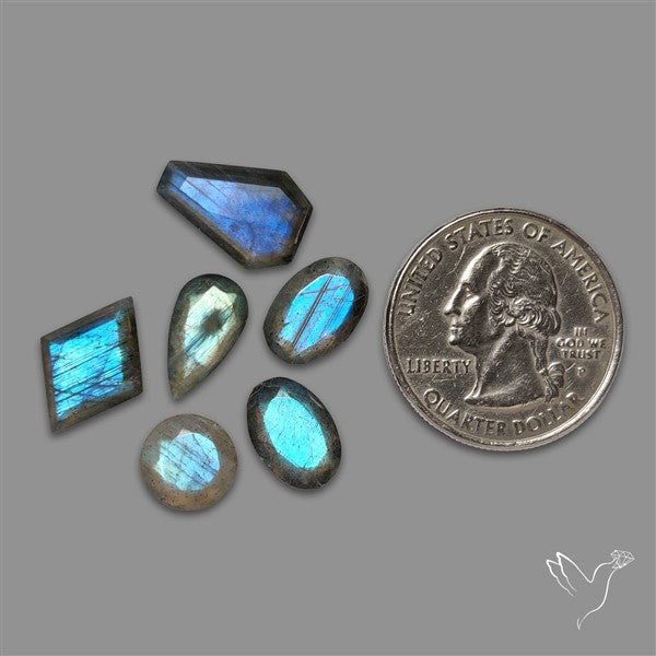 Step Cut Labradorite Lot