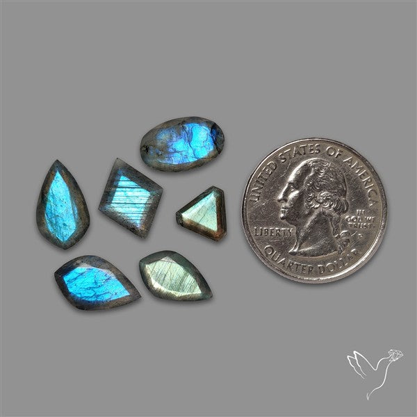 Step Cut Labradorite Lot