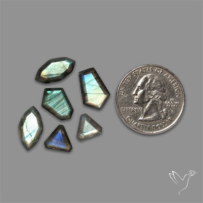 Step Cut Labradorite Lot