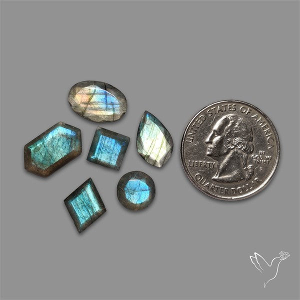 Step Cut Labradorite Lot