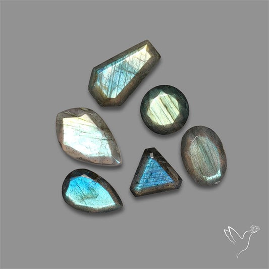 Step Cut Labradorite Lot