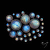 Rainbow Moonstone Round Cabochons Lot