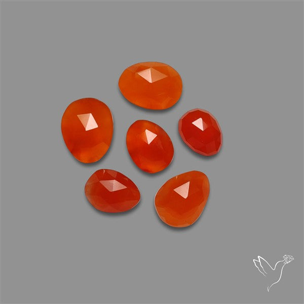 Rose Cut Carnelian Agate Lot