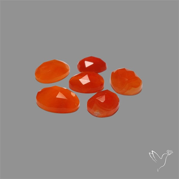 Rose Cut Carnelian Agate Lot
