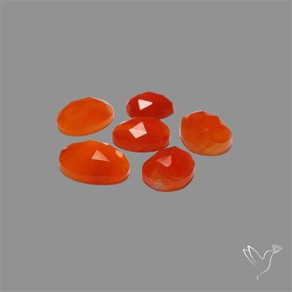 Rose Cut Carnelian Agate Lot