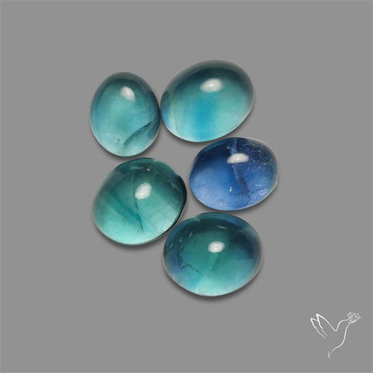 Belgian Fluorite Cabochons Lot