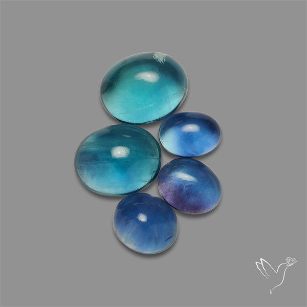 Belgian Fluorite Cabochons Lot
