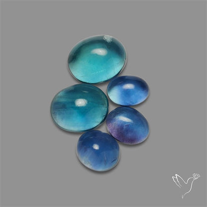 Belgian Fluorite Cabochons Lot